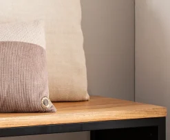 Massivholz Sitzbank 120 cm Akazie - Design Bank - Garderobenbank - Bettbank