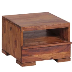 Nachttisch Massivholz Schublade & Ablage Flache Nachtkommode Futon Nachtkästchen