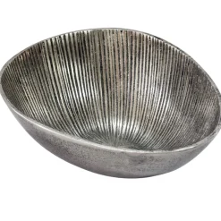 Obstschale Früchteschale Aluminium Schale 40cm Dekoschale Metall Obstkorb Oval