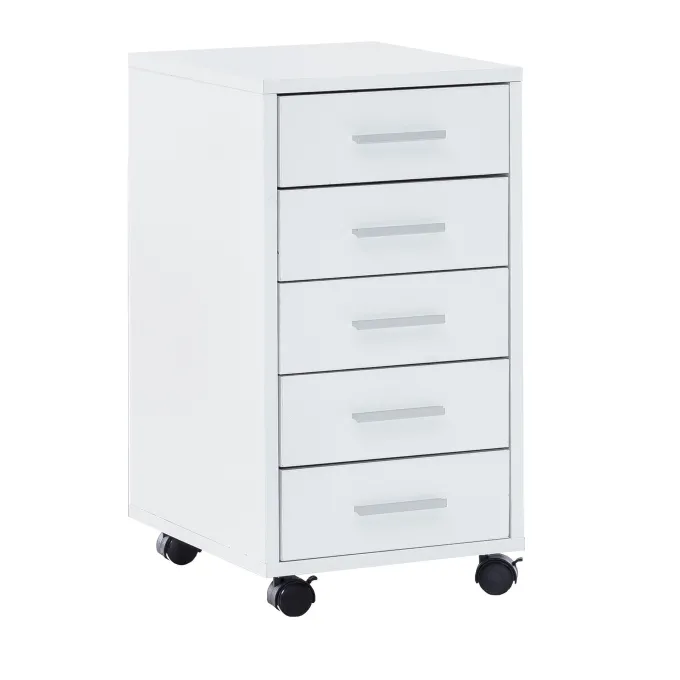 Rollcontainer Holz Rollen Standcontainer 33x63x38cm Schreibtischcontainer