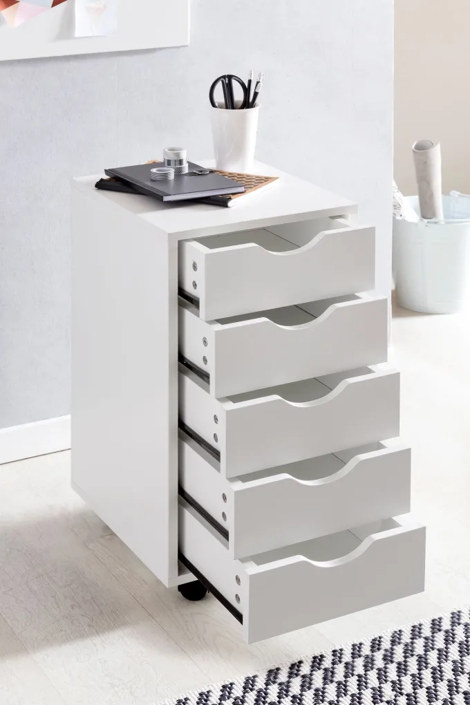 Rollcontainer 5 Schubladen Kinder Standcontainer Bürocontainer Schreibtisch