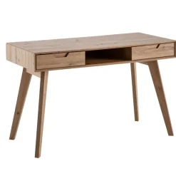 Schreibtisch FineBuy Bürotisch Eiche 120 cm Computertisch Tisch mit Schubladen