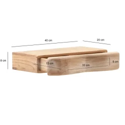 Schwebende Nachtkonsole Massiv 40cm Nachttisch Schublade Hängend Nachtschrank
