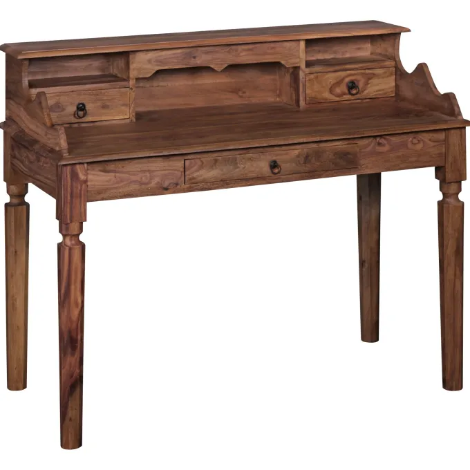 Sekretär FineBuy Schreibtisch Holz Massiv Konsolentisch 115 cm mit Schubladen