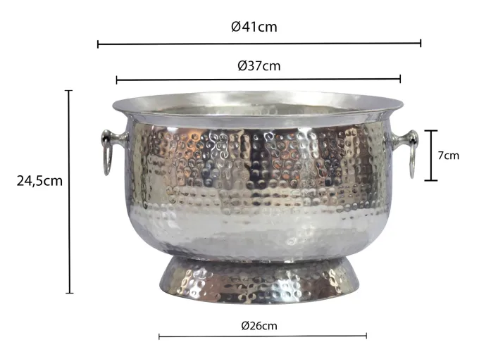 Sektkühler Champagnerkühler 37cm Flaschenkühler XXL Getränkekühler Weinkühler