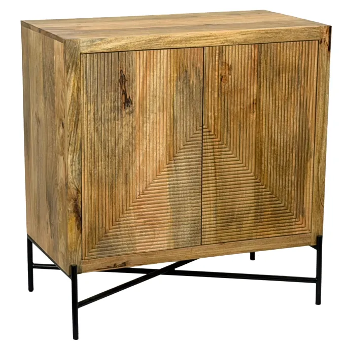 Sideboard Massivholz 91x96cm Kommode Anrichte Standschrank Flurschrank mit Türen