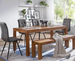 Sitzbank FineBuy Massiv Holz Esszimmerbank Küchenbank Holzbank Esszimmer Bank