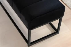Sitzbank FineBuy Polsterbank Samt 108 cm Bettbank Flurbank Modern Bank Garderobe