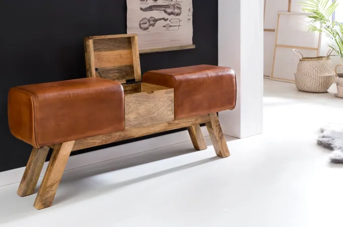 Sitzbank Turnbock Klappfach Hocker Turnhocker Garderobenbank Sitzhocker Turnbank