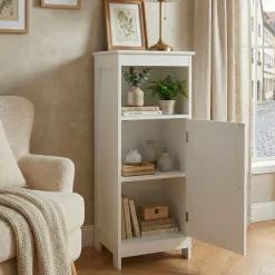 Standregal Weiß Wohnregal Nischenregal Stauraumregal Kleiner Schrank - Kommode