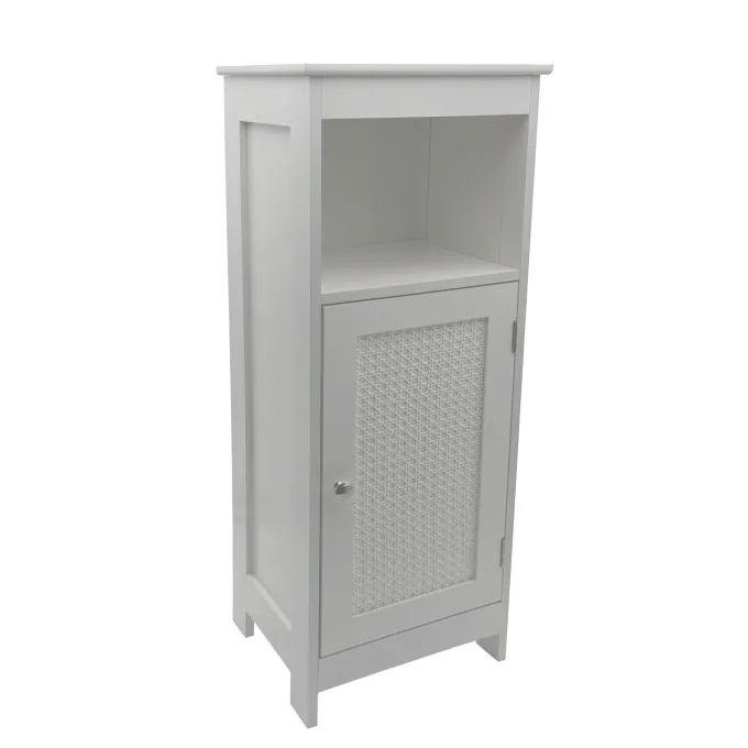 Standregal Weiß Wohnregal Nischenregal Stauraumregal Kleiner Schrank - Kommode