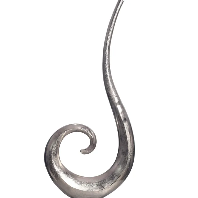 Vase 100 cm Aluminium Blumenvase Spirale Bodenvase Wohndeko Groß Dekovase Modern