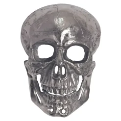Wanddeko FineBuy Totenkopf 41 cm Aluminium Schädel Deko Dekoration Modern Skull
