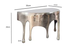 Wandregal Aluminium Silber Tropfen Optik Hängeregal Schweberegal Wandboard Drops