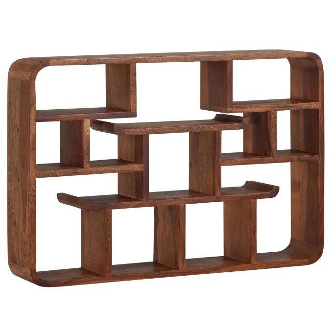 Wandregal Finebuy Hängeregal Holz Massiv 80x55x15 cm Regal Schweberegal Groß