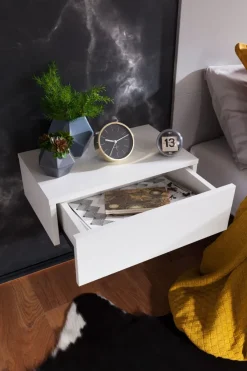 Wandregal mit Schublade Nachtkommode Nachtschrank hängend schwebend Wandboard