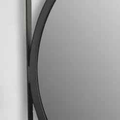 Wandspiegel FineBuy Flurspiegel Rund Metall 54x54 cm Spiegel Hängespiegel